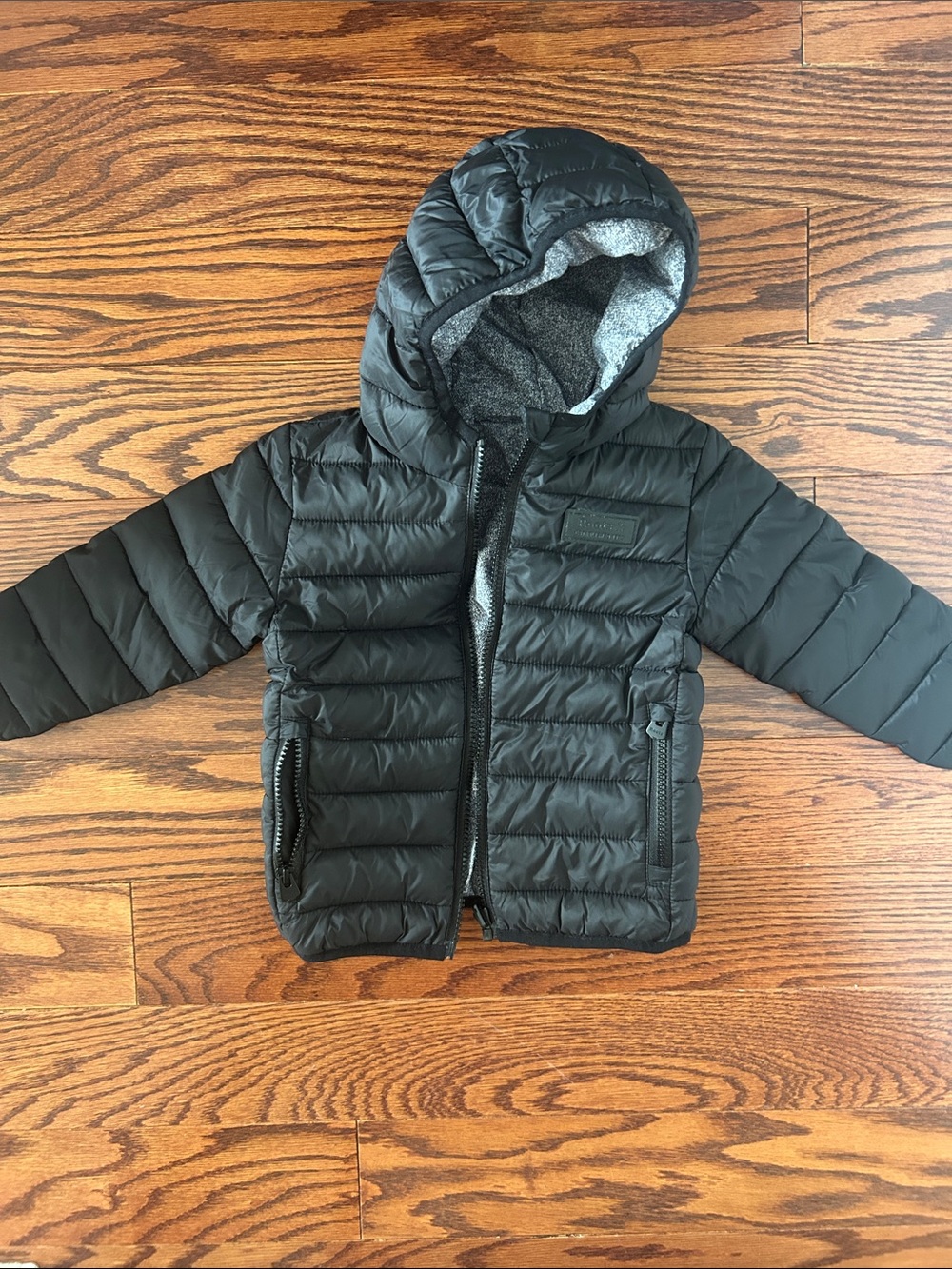 Roots Kids Black Puffer Fall Jacket 3T